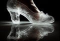 Crystal slipper. AI Generated