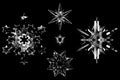 Crystal snowflakes