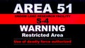 Crystal Springs, Nevada/USA - Oct 6 2019. Warning Sign at the Alien Research Center souvenir shop at Area 51