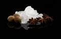 Crystal sugar and spice Royalty Free Stock Photo