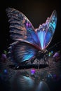 Crystal Symphony: AI-Generated 3D Butterfly Wonderland in the Forest