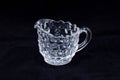 Crystal table service cream pitcher three inches in diameter