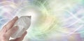 Crystal Therapy Resonance Banner Royalty Free Stock Photo