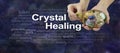 Crystal Therapy word cloud Royalty Free Stock Photo