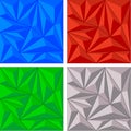 Crystal triangle background set