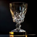 Crystal Trophy: A Symbol of Triumph and Prestige. Generative ai