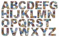Crystal Tumbled Stones Alphabet Capital letters