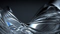 Crystal Unified Bezier Curves Elegant and Modern 3D Rendering Abstract Background with Black Background