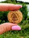 Crystal in Woman Hand : ORANGE SACRALE CHAKRA Polished Raw Lake Stones Gems River Water Rocks Pink Nails