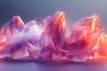 Crystaline Chaos: Abstract 3D Animation of Distorted Crystal Shape in a Loop
