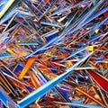 Crystaline Chaos: An abstract representation of chaos, created with sharp crystaline shapes and bold colors4, Generative AI