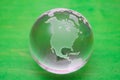 Crystall ball globe