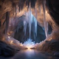 A crystalline cavern filled with luminescent crystals that emit harmonious melodies when touched3