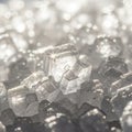 Crystalline form highlighting the geometric precision of the sugar Royalty Free Stock Photo