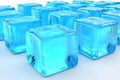 Crystalline Ice Cubes: A Refreshing Abstract Composition