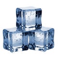 Crystalline ice cubes stacked in a pyramid Royalty Free Stock Photo