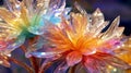crystalline iridescent flower Royalty Free Stock Photo