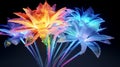 crystalline iridescent flower Royalty Free Stock Photo