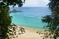 Crystalline sea beach in Fernando de Noronha Royalty Free Stock Photo