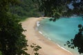 Crystalline sea beach in Fernando de Noronha Royalty Free Stock Photo