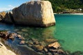 Crystalline sea beach in Niteroi, Rio de Janeiro Royalty Free Stock Photo