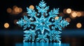 The crystalline structure of a snowflake, each delicate facet a unique work of art crafted by