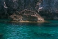 Crystalline water in the Rondinelle cave, Tremiti islands