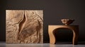 Crystalline Wood Carving: A Stunning Tree-inspired Wall Art