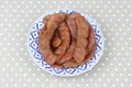 Crystallized tamarind,Tamarind glace fruit preserve ,Sweet Tamar Royalty Free Stock Photo