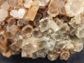 crystals of aragonite mineral specimen Royalty Free Stock Photo