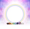 Crystals Chakra Circle border background