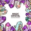 Crystals Hand Drawn Illustration