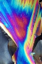 Crystals in polarized light Royalty Free Stock Photo