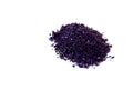 Crystals of potassium permanganate on a white background Royalty Free Stock Photo