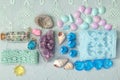 Crystals, stones, lace, shells and other small things for creative Hobbies