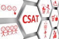 CSAT concept cell background 3d Royalty Free Stock Photo