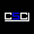 CSC letter logo creative design with vector graphic, CSC Royalty Free Stock Photo
