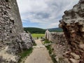 The Cseszneki Castle in Csesznek Hungary Royalty Free Stock Photo