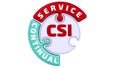 CSI. Continual Service Improvement. The check mark in the form of a puzzle