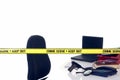 CSI crime scene Royalty Free Stock Photo