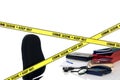 CSI crime scene Royalty Free Stock Photo