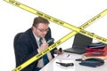 CSI crime scene investigator Royalty Free Stock Photo