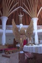 Winged altar in Makovecz churc Miercurea Ciuc Royalty Free Stock Photo