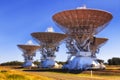 CSIRO narrabri 4 antennae Royalty Free Stock Photo