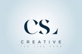 CSL abstract letter logo Royalty Free Stock Photo