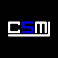 CSM letter logo creative design with vector graphic, CSM