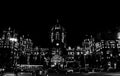 CSMT Station Heritage Building Monochrome Royalty Free Stock Photo