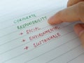 CSR corporate social responsiblity Royalty Free Stock Photo