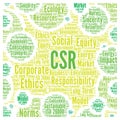 CSR corporate social responsibility word cloud