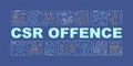 CSR offence word concepts banner